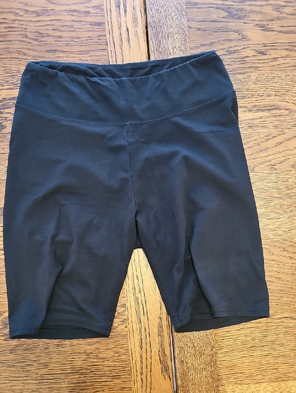 Black Women's High-Waist Bike Shorts 7inch